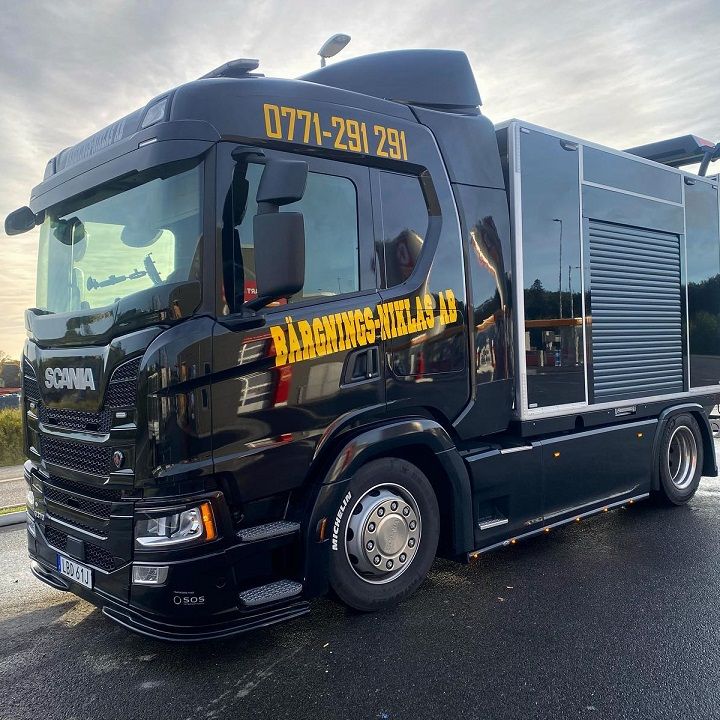 Tmabil, skydd vid bärgning eller vägarbeten